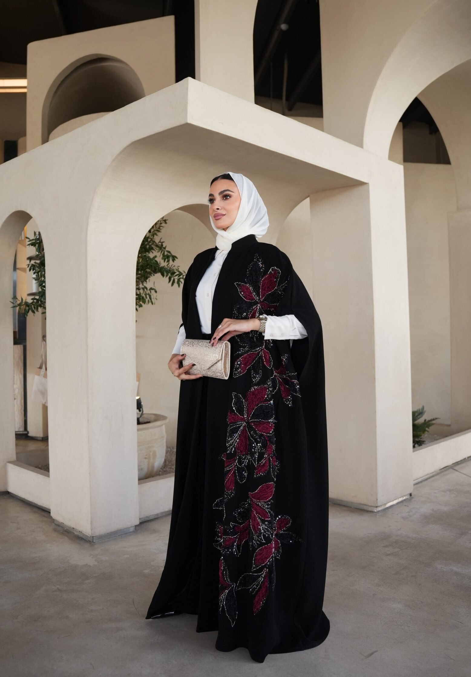 IMG_7949 قفطان أوركيد البروكار - الصورة 1