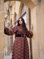 ⁦قفطان شروق المخمل (ألوان الطبيعة)⁩ - الصورة ⁦7⁩