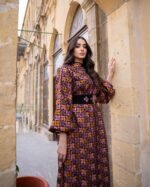 قفطان شروق المخمل (ألوان الطبيعة)